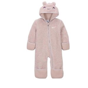 Nike pink/ tan Baby suit Cozy Comfort Infant Winter One-piece Suit, 6 Months